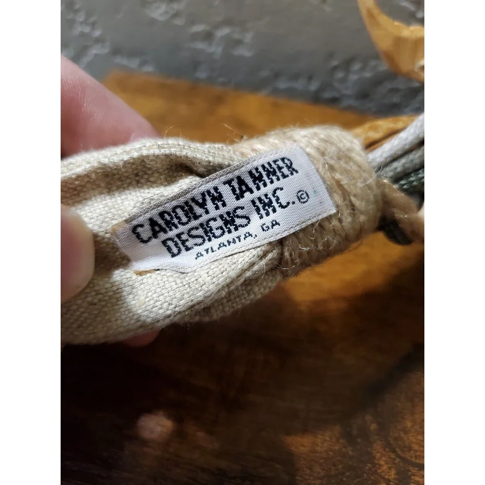 Vintage Carolyn Tanner Designs Rope Belt Adjustable One Size Animals Safari Bead